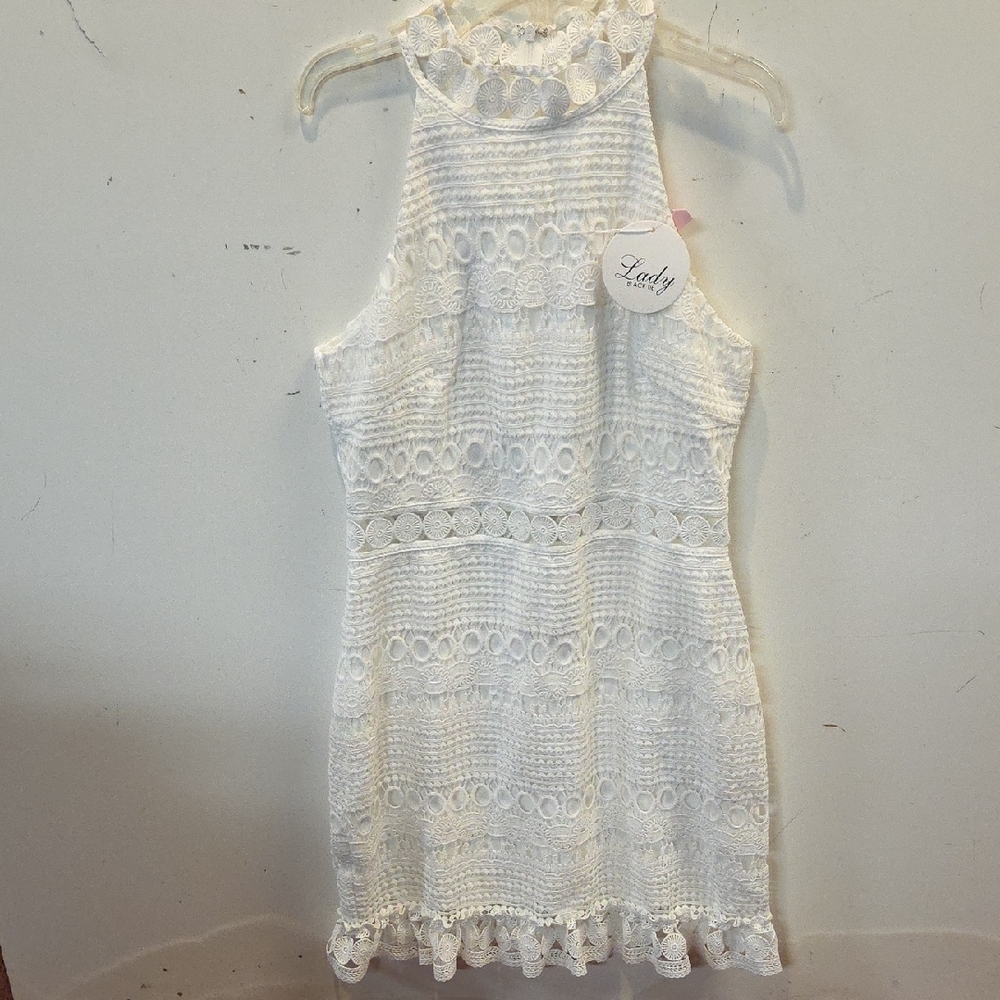Elegant White Halter Sheath Dress for Weddings